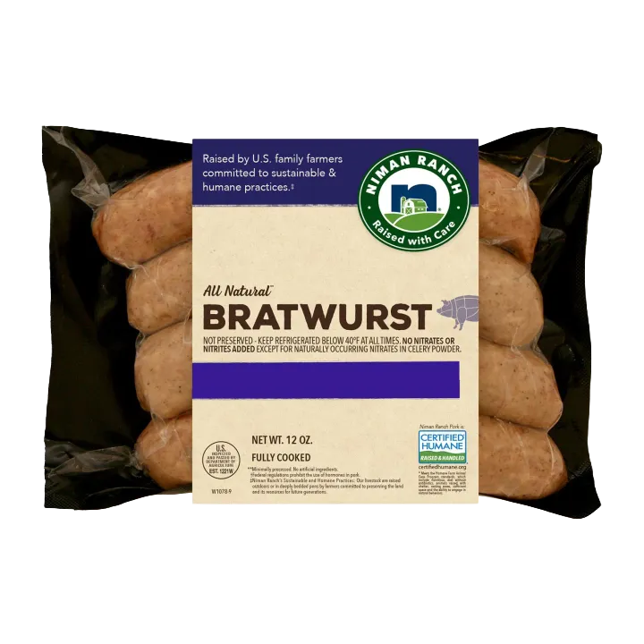 All-Natural Bratwurst Sausages