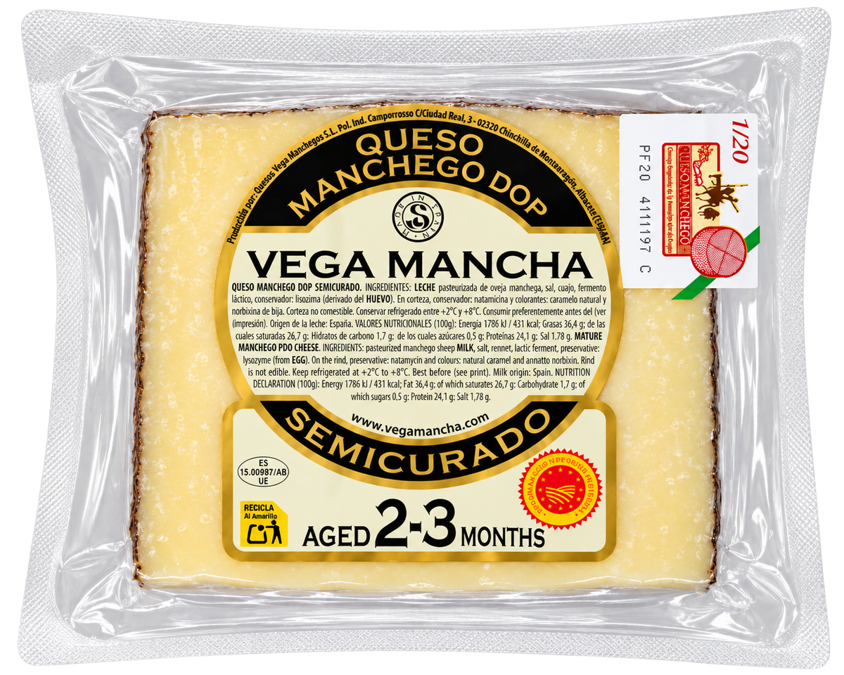 Manchego DOP (Aged 2-3 Months)